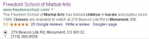 My ACTUAL Website, finally in fifth place. I've had this domain for twelve years and knocked MYSELF down five notches!