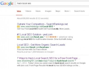 My Seven Hacks Post has been shared all over; how to create relevant content and dominate the front page of local results